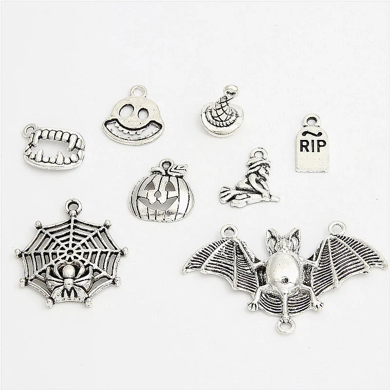 8 шт. подвеска серебряного цвета в виде паутины | Украшения и аксессуары