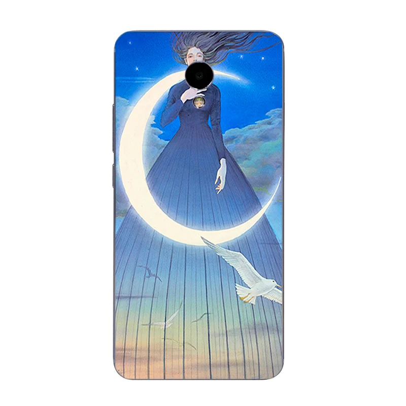 Чехол для телефона Meizu M1 M2 M3 M5 M6 Note, чехол для телефона Meilan M3 Note Pro, чехол для Meizu M3 MAX, чехол из ТПУ с рисунком Луны и треугольника
