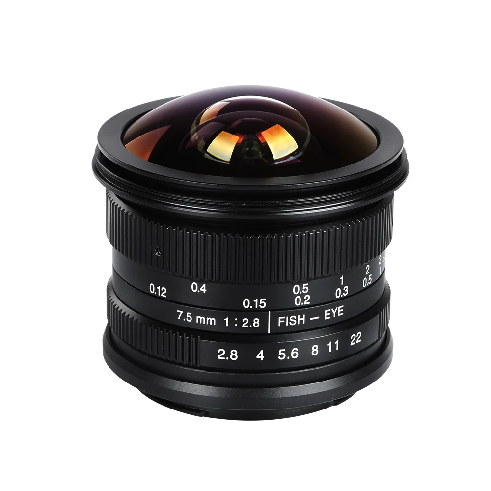 7 5 мм F/2 8 широкоугольный объектив для камеры рыбий глаз 180 градусов Sony E mount A9 A99 A7 A7II