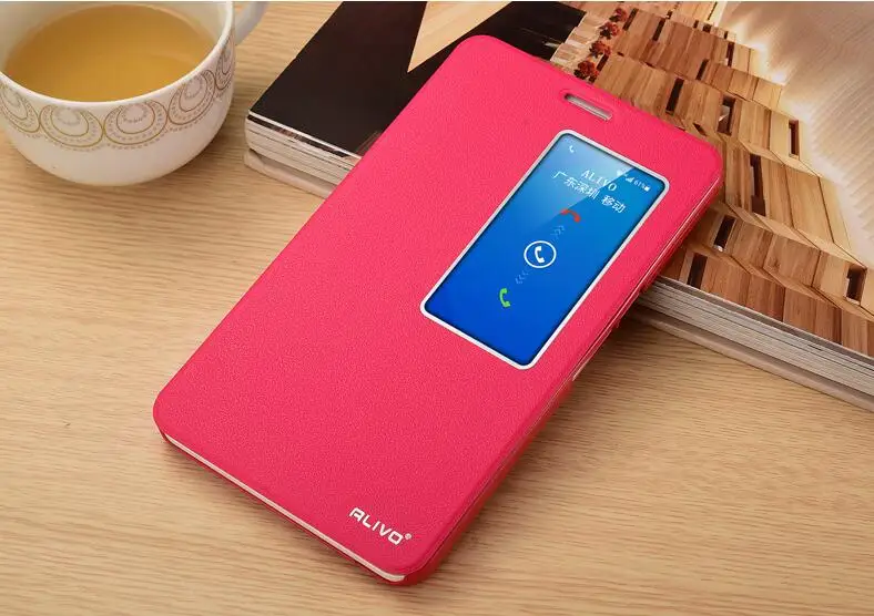 Роскошный винтажный кожаный чехол-книжка с одним окном и подставкой для Huawei Honor X2