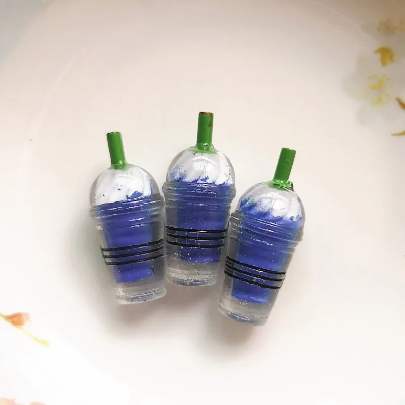 Purple 10 Pieces 10 шт. слизи амулеты мини мороженое чашки смолы Пластилин клейкие аксессуары бусины для изготовления принадлежностей для DIY скрапбукинга ремесла - Цвет: Purple 10 Pieces