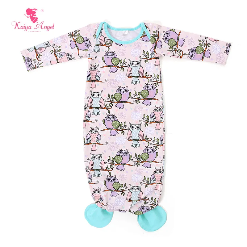 

Спальный мешок для новорожденных девочек, с изображением совы, русалки