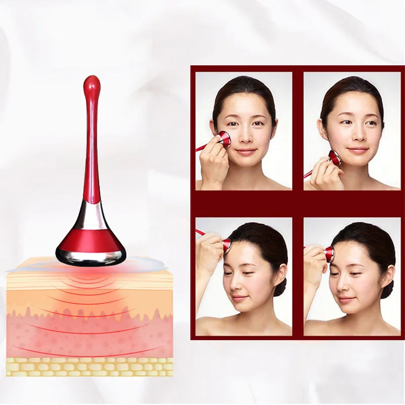 Электрический массажер для лица магнитная + ионная терапия импортный аппарат