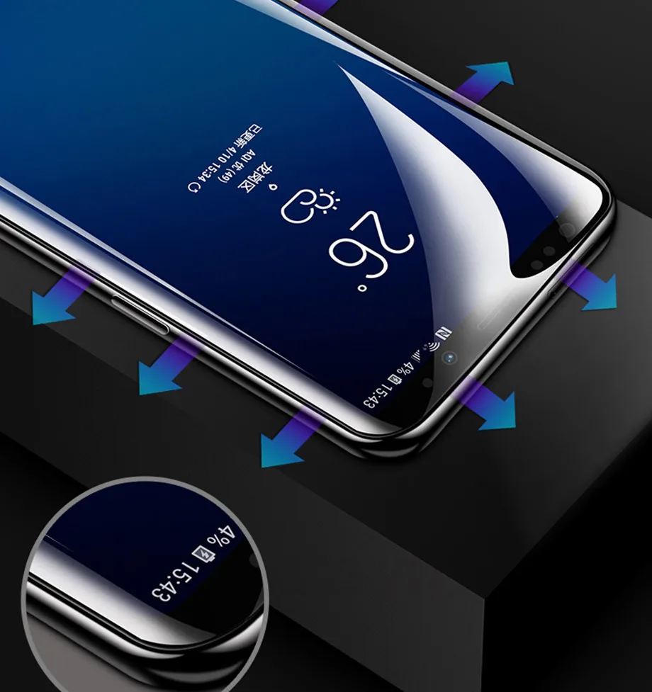 Изогнутая мягкая защитная пленка для samsung Galaxy S8 S8 Plus Note 8 Защитная пленка для экрана для samsung S7 S6 Edge S9 Plus(не стекло