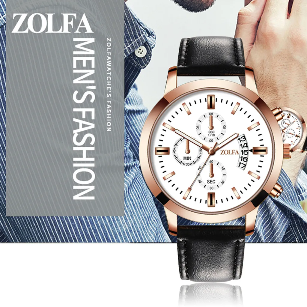 Мужские часы от ведущего бренда Роскошные автоматические кварцевые из