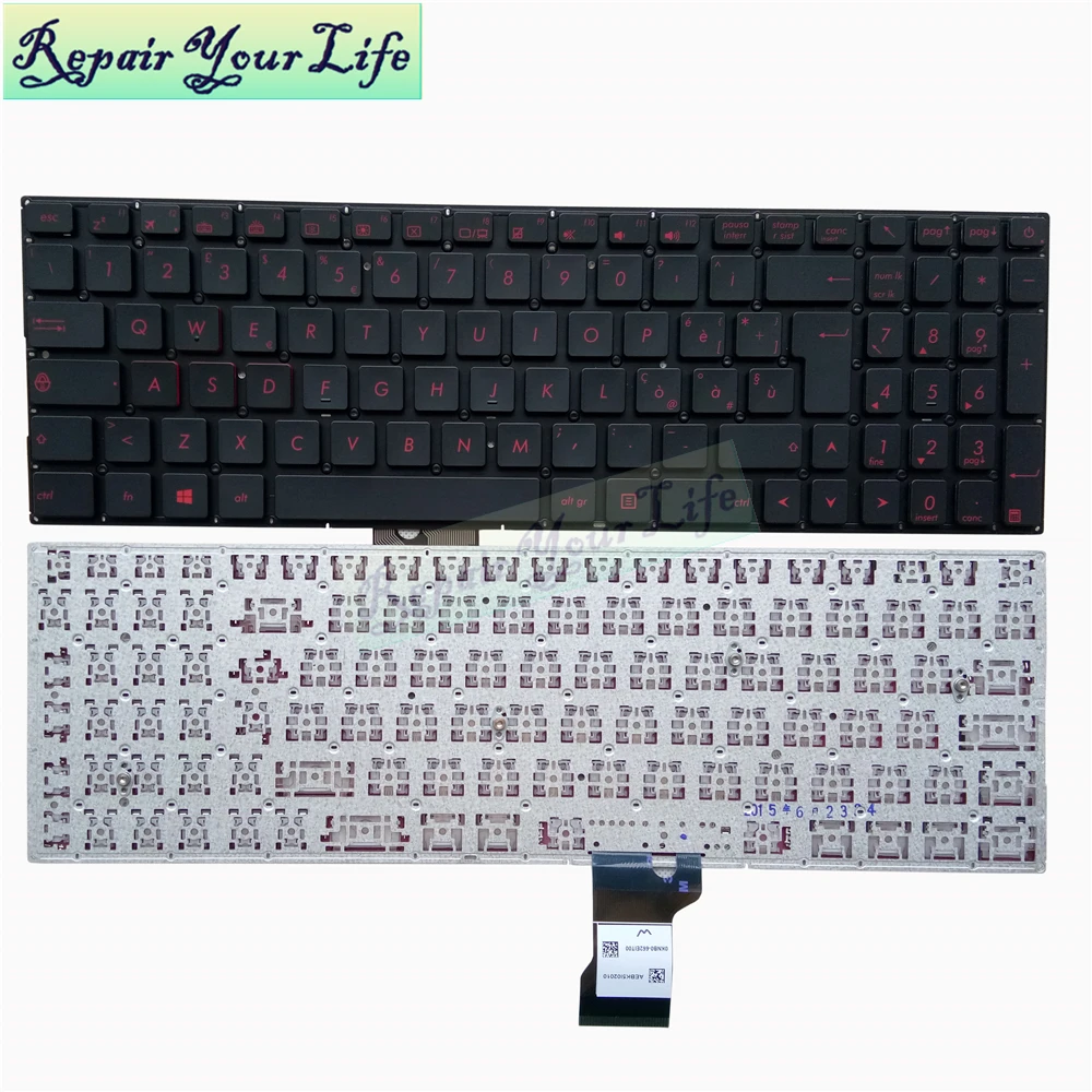Клавиатура для ноутбука ASUS N501 G501 N501JW UX501JW IT итальянская клавиатура черная 0KNB0-662EIT00