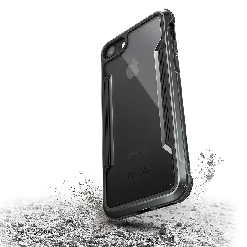 X-Doria Defense Shield чехол для телефона чехол для iPhone 7 8 Plus iPhone 7 Plus армированный военный алюминиевый противоударный металлический жесткий чехол