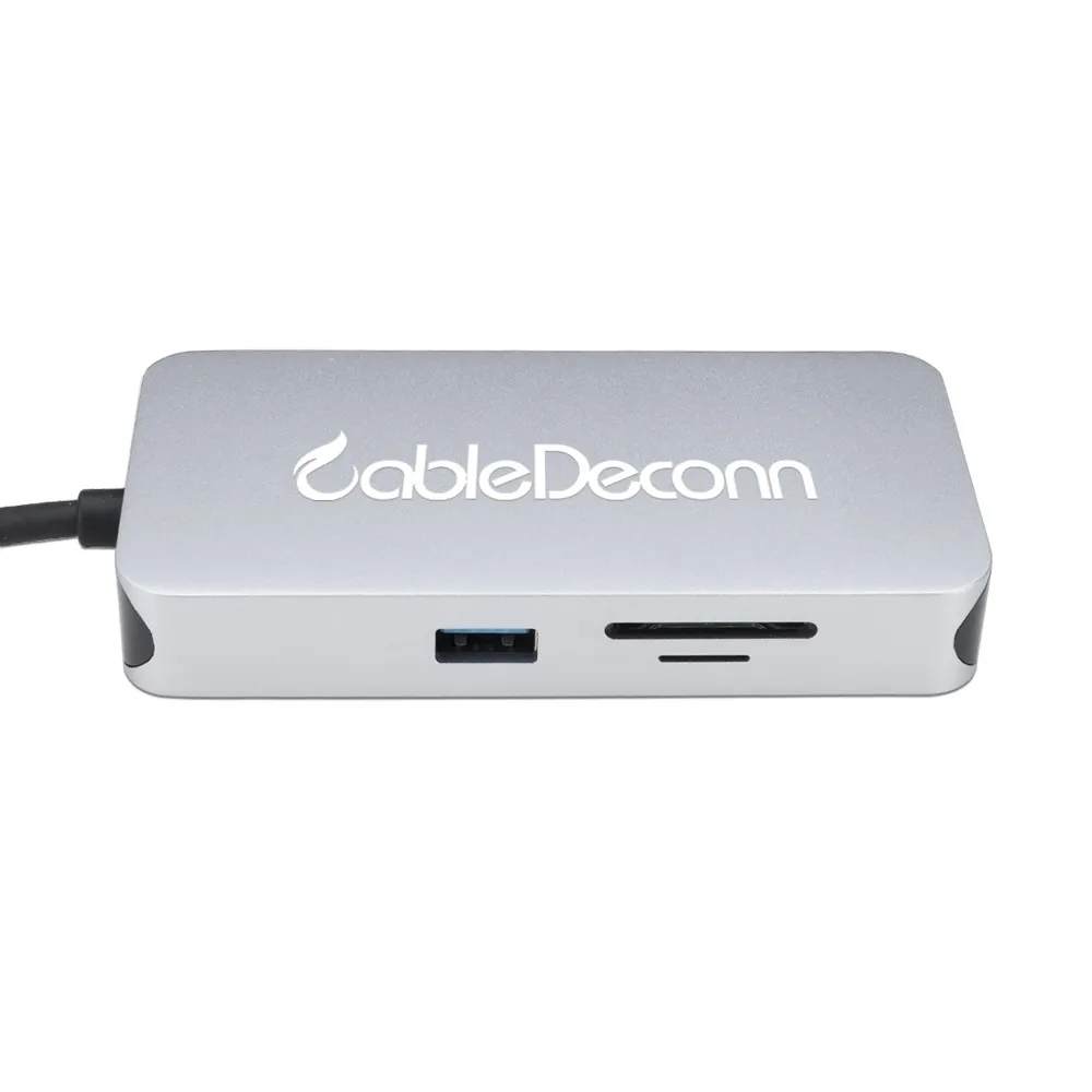 Usb c hdmi ethernet vga type концентратор thunderbolt 3 ethnernet rj45 lan 5 мм usb3.0 зарядка многопортовый