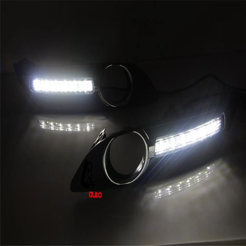 Автомобильный Стайлинг авто светодиодный дневные ходовые огни для Nissan Sylphy/Sentra 2012