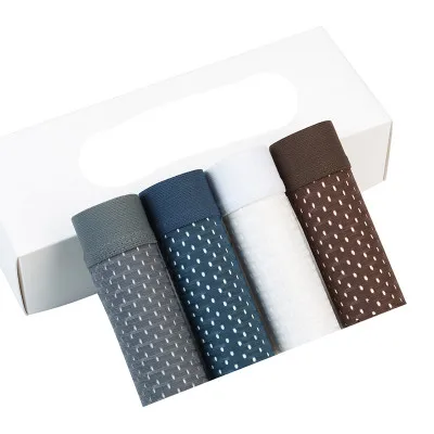 A set 4pcs 4 шт./лот, нижнее белье, боксеры для мужчин, прозрачные мужские трусы, шорты, дышащие мужские боксеры, брендовые бамбуковые трусы, мужские сексуальные трусы - Цвет: A set 4pcs