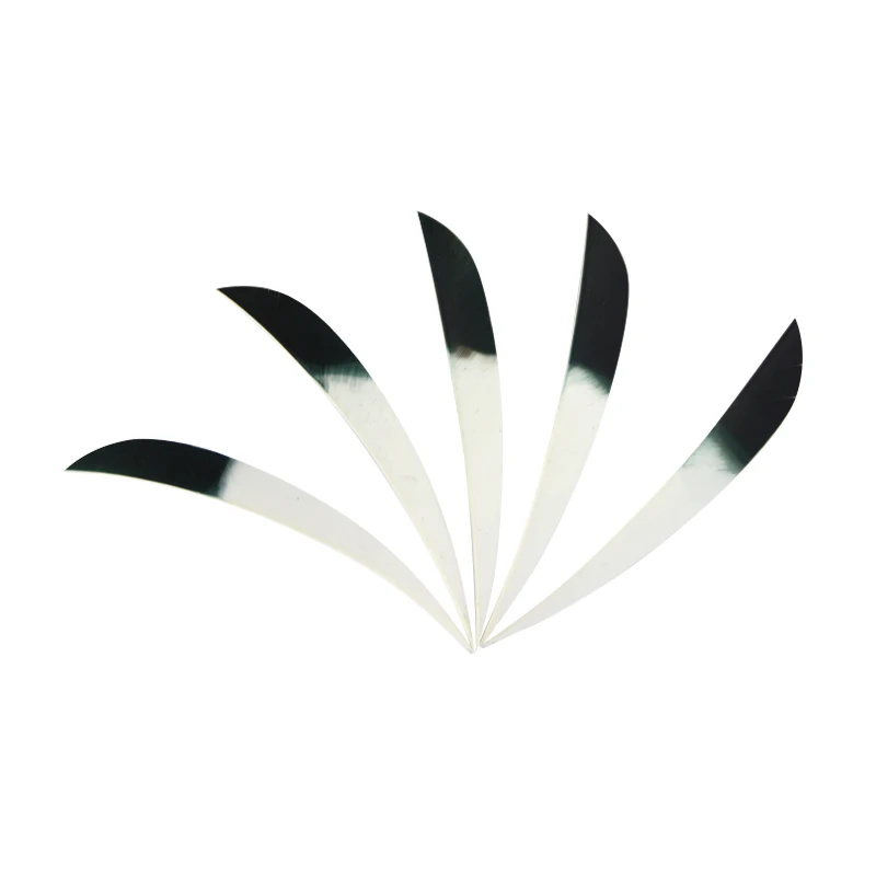 50 шт. 5 &quotстрельба из лука с перьями Fletches Natural оперение индейки Drop Shield Cut Shape DIY Tools
