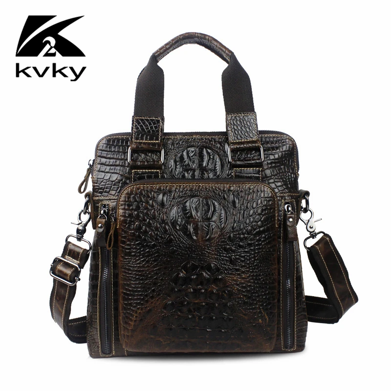 Kvky Ретро Пояса из натуральной кожи Для мужчин женская рука сумка Pattern