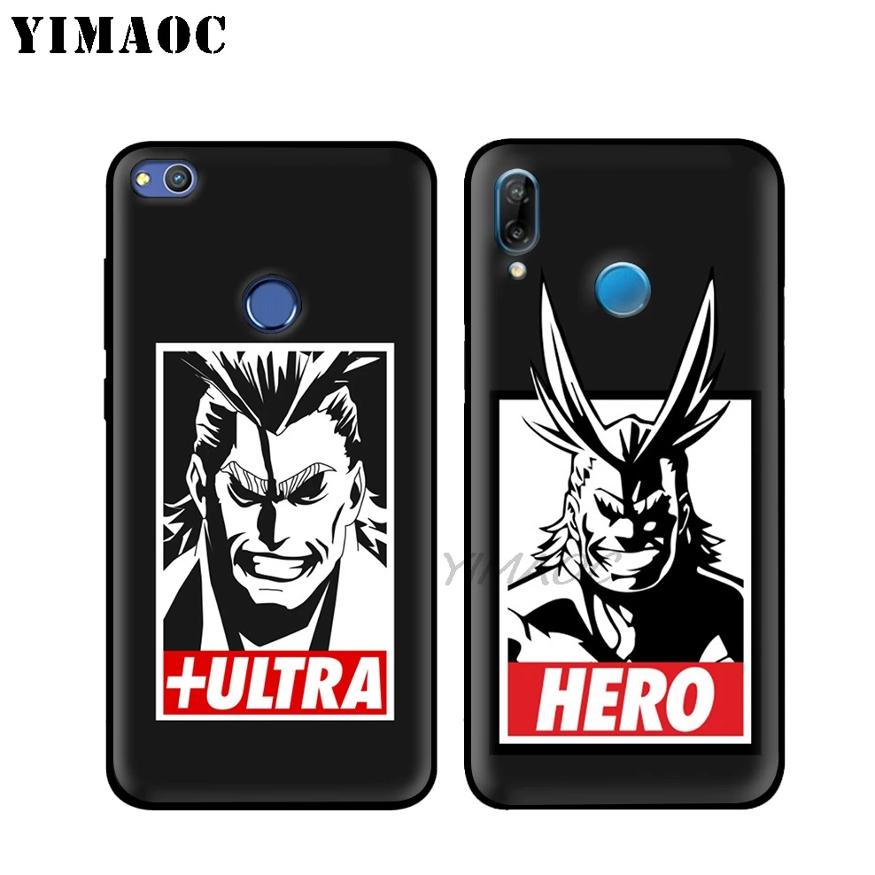 My Hero Academia Plus Ultra Soft Case for Huawei Honor Mate 20 9X Note 10 Pro 8X 8 6A 7A 7X 7C Y9 Y7 Y6 Prime 2018 2017 View |