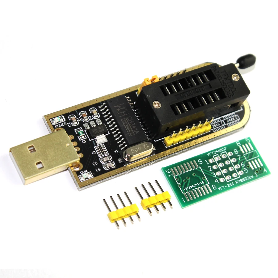 

CH341A USB Programmer with Software Driver 24 25 Series EEPROM Flash BIOS USB CH341 Module USB to TTL 5V-3.3V