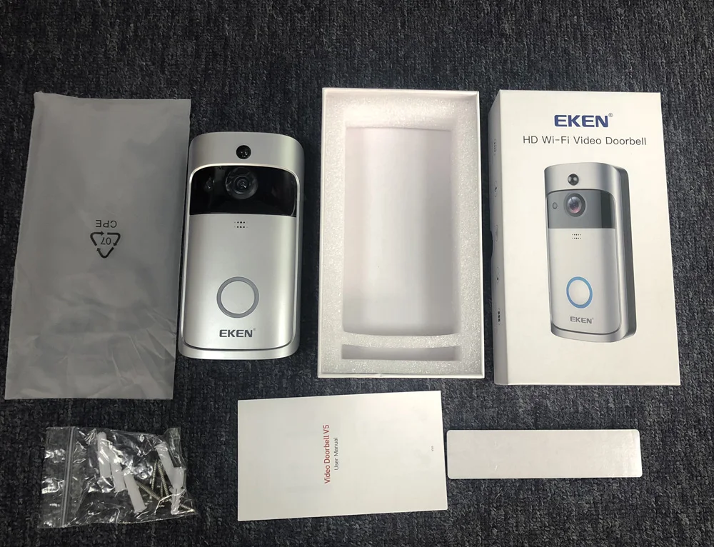 Eken V5 Wifi умный дом видео дверной звонок камера Дверной звонок с колокольчиком ночного видения PIR датчик движения приложение управление