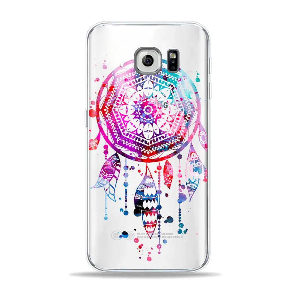 TPU D1784 Чехол для телефона с изображением Ловца снов, бабочек, разноцветных перьев, для SamSung A50, A30, A70, S7, S8, S9 Plus, A6, A7, мягкий чехол из ТПУ - Цвет: TPU D1784