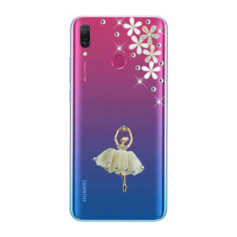 Для Huawei Y9 2019 Шикарный чехол для телефона Y5 Y6 Y7 prime 2018 pro со стразами Nova 5i honor 20 10 9X 8S 8A