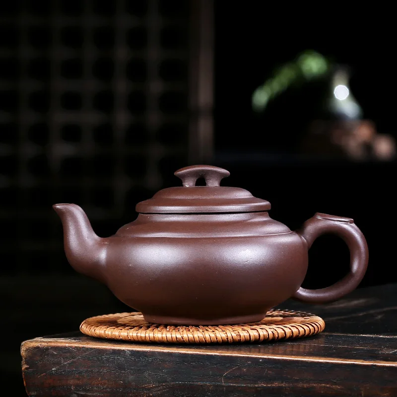 Хорошее качество 300 мл Фиолетовый Глиняный Чайник искусство ручная работа Yixing Zisha