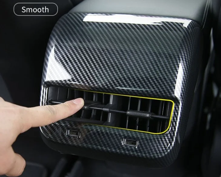 Обложка для выхода вентиляционного отверстия из углеродного волокна Tesla Model 3