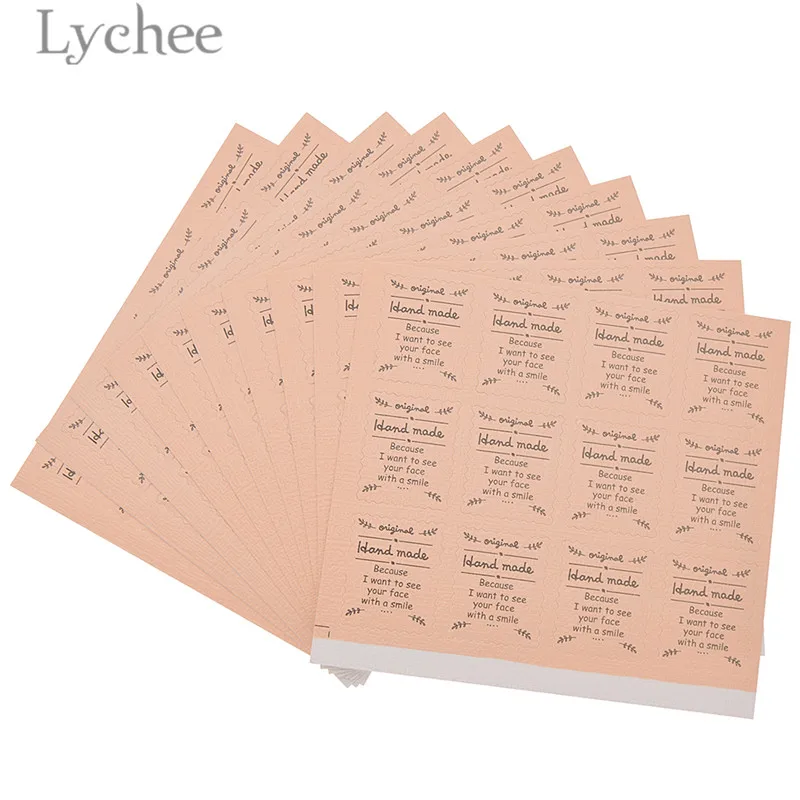 Lychee 120 шт розовые штампы дизайн наклейки s подарок торт средство герметизации упаковки стикер DIY клейкие переводные наклейки поставки
