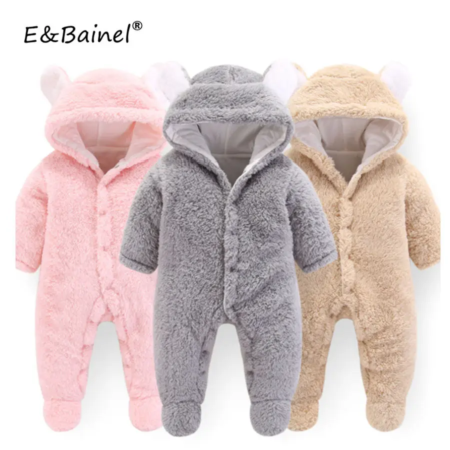 Одежда для малышей 2018 комбинезоны новорожденных мальчиков зимний комбинезон с
