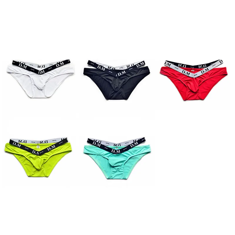 Мужские трусы джоки с низкой посадкой темно-синие слипы тонкое нижнее белье для