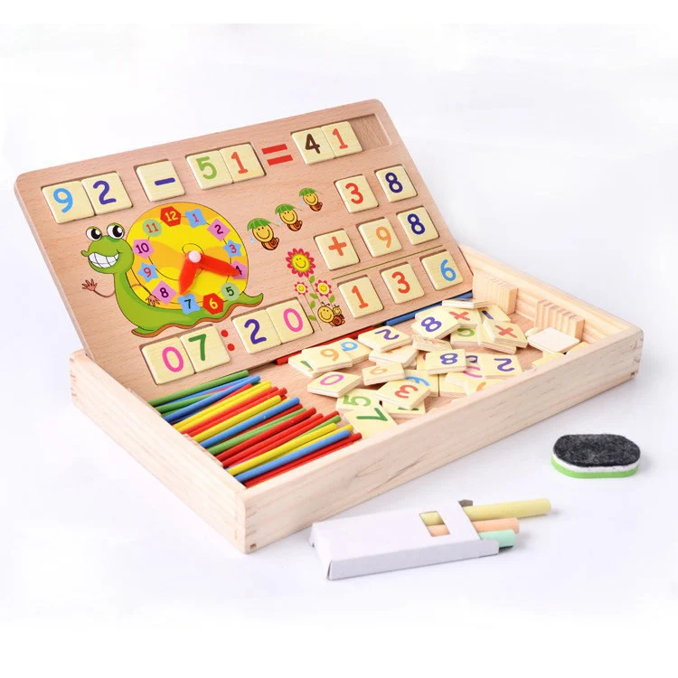 Обучающие деревянные арифметические игрушки Chanycore Цифровая зеркальная детская