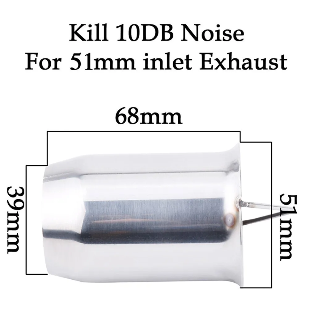ESPEEDER Motorcycle DB Killer Silencer Noise Sound Eliminator Muffler Escapes Exhaust Muffler Escapes For 60mm 51mm Pipe Tip