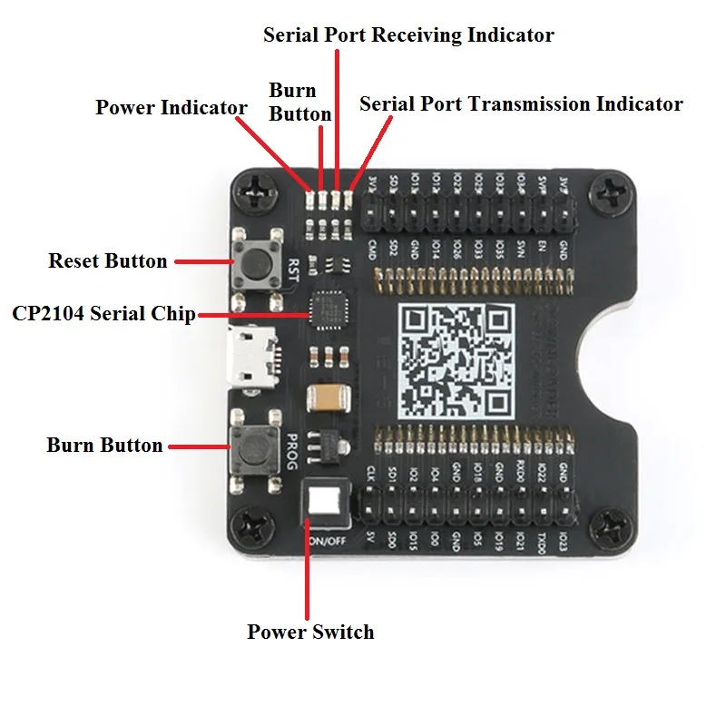 ESP8266 ESP-WROOM-32 ESP32-WROVER Esp32 макетная плата Esp32 тестовая доска приспособление инструмент загрузчик для ESP-12F/07 S/12 S
