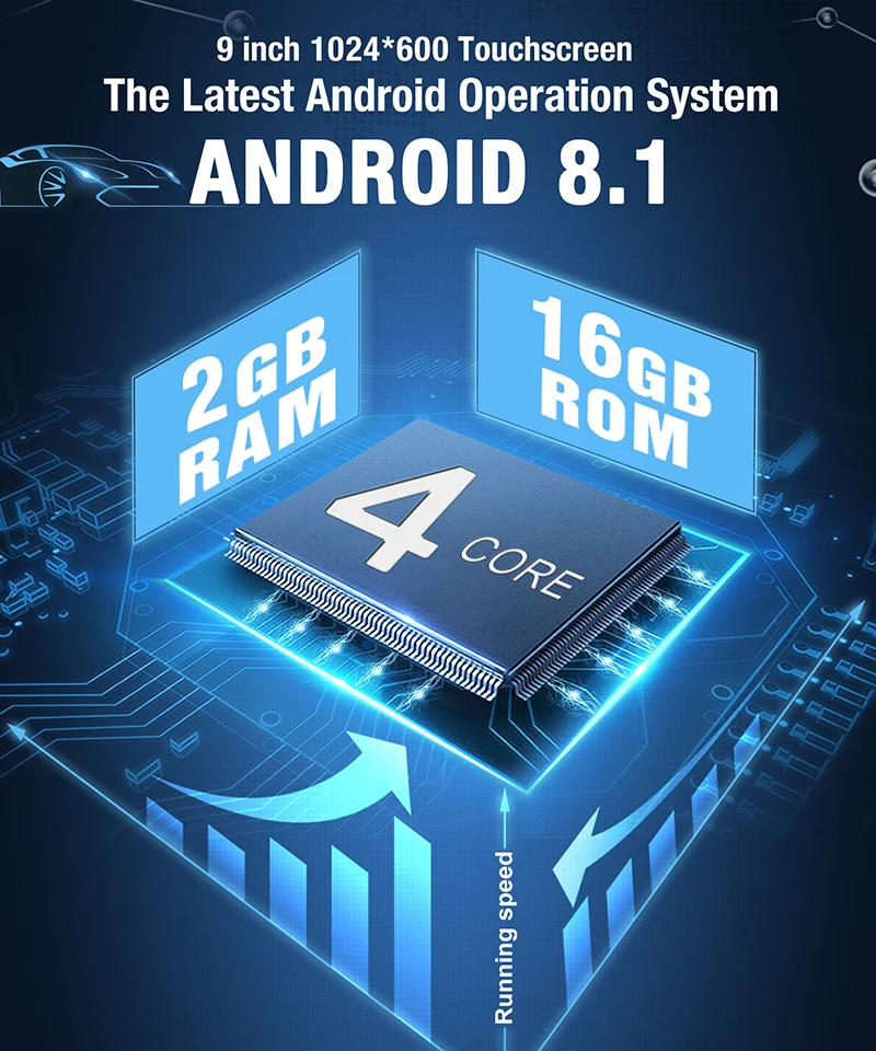 Тыква автомобильный мультимедийный плеер 2 din 9 &quotавтомобильное радио GPS Android 8 1