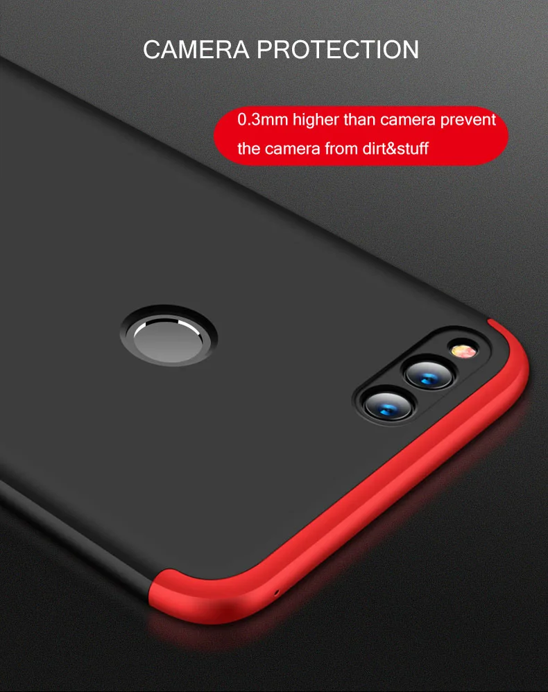 Чехол 3 в 1 для huawei 7x360 Полное покрытие матовый чехол для телефона Fuda Capa на Honor 7X360 Защитный чехол для Honor7x чехол для телефона