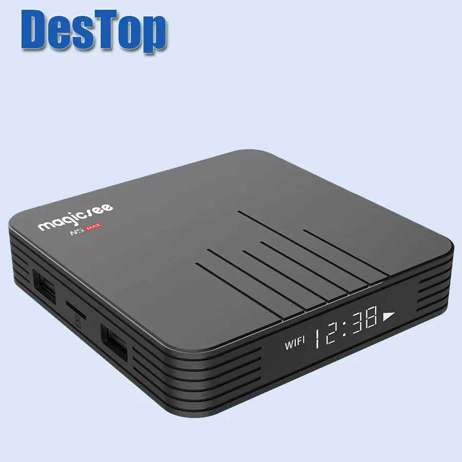 5 шт. Magicsee N5 MAX Android 9,0 Smart tv Box S905X3 4 Гб ram 32 ГБ rom 2,4G/5G WiFi BT 4,1 USB 3,0 Top Box 4K H.265 медиаплеер