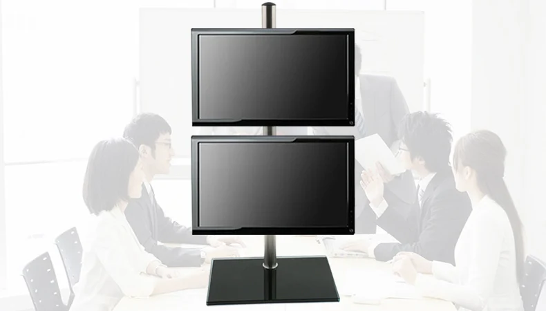 DL-T900 17-2" стеклянная основа ЖК-дисплей светодиодный двойной монитор Настольный держатель Arm полное движение компьютерный кронштейн держатель экрана 20 кг