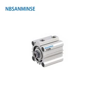 nbsanminse cq2b20 compact cylinder smc type double acting single rod pneumatic iso compact cylinder air cylinder