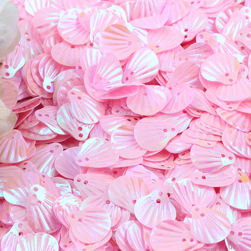 10 г в форме морской раковины ПВХ свободные тесьма с пайетками для шитья украшение