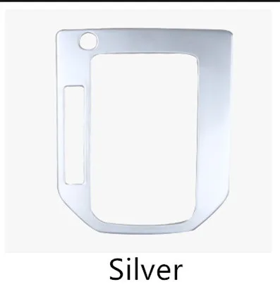 Silver Нержавеющая сталь Синий Черный Серебряный углеродное волокно шестерни украшены рамкой для Subaru Forester AA491 - Название цвета: Silver