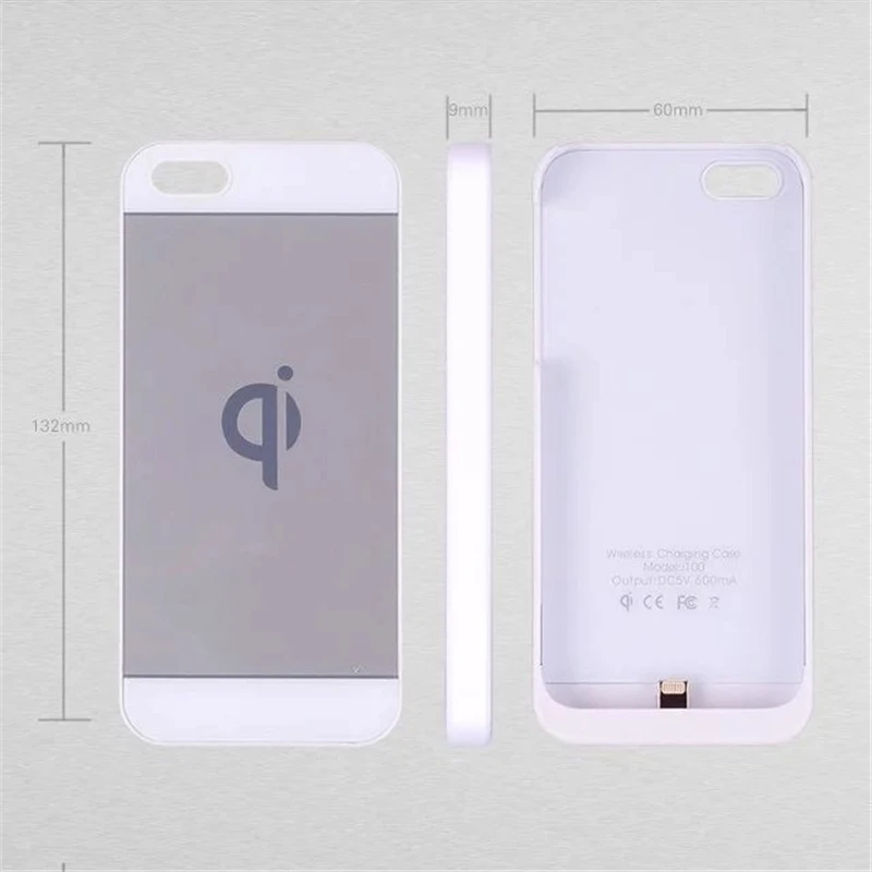QI Беспроводное зарядное устройство зарядный приемник чехол для Apple iPhone 5 5S SE 6 6S 7 Plus микро USB зарядное устройство задняя крышка