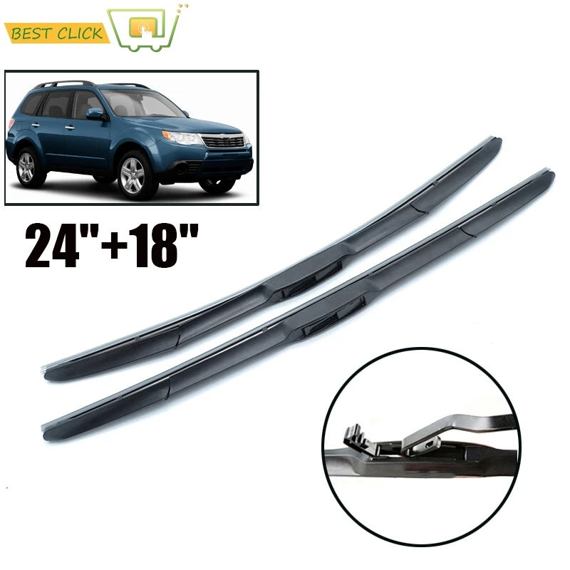 Misima 2"+ 18" щетки стеклоочистителя ветрового стекла для Subaru Forester 2008-2012 SH переднее окно Гибридные 3 секции 2009 2010 2011