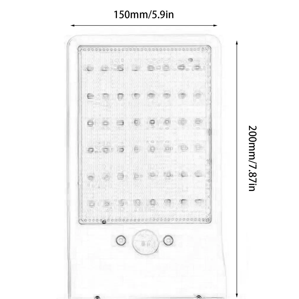 Ultra-thin48 светодиодный солнечный датчик движения человеческого тела