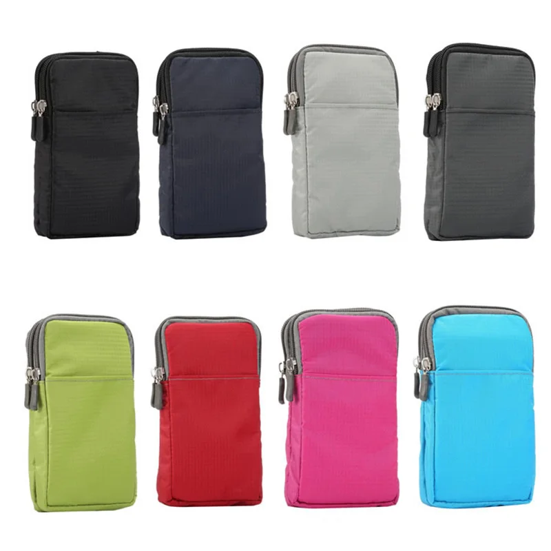 

Mini Cell Phone Bag Waist Pack Wallet Purse Phone Holder with Carabiner Hook New