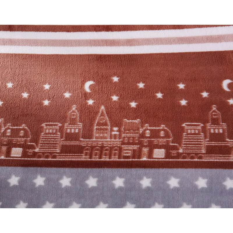 200 g thickened warm skincare printed flannel blanket super soft comfortable sheets winter cover leg office nap small | Дом и сад