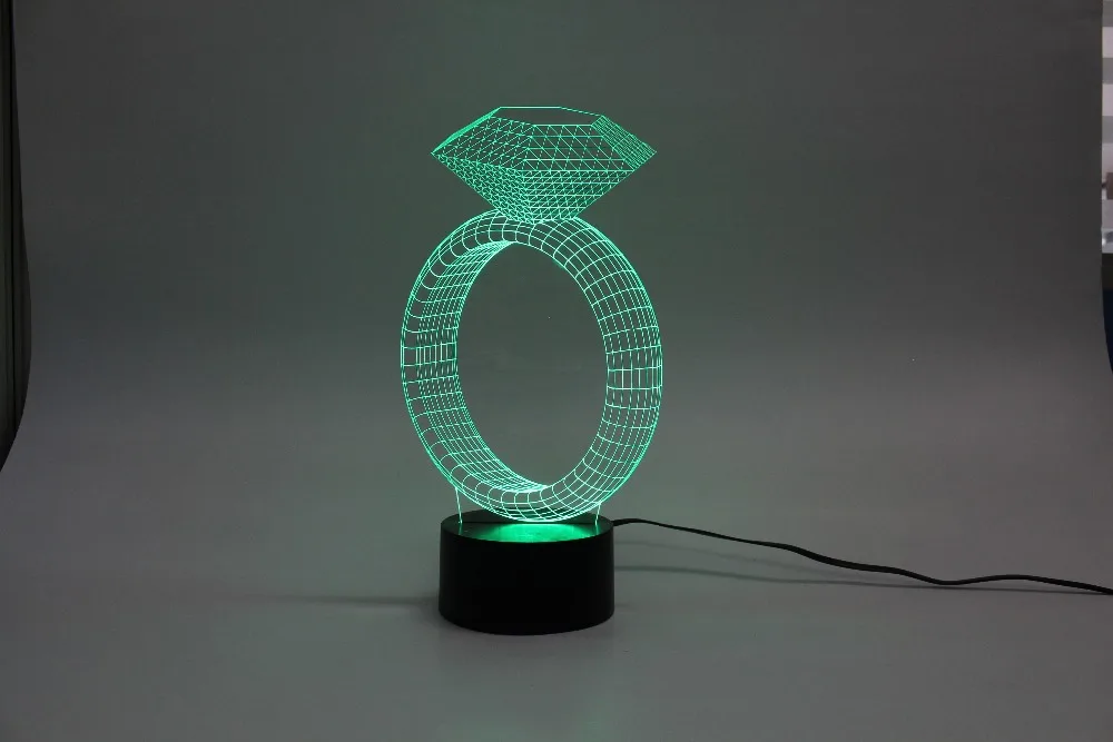 Светодиодный ночник 3D зеркальный светильник забасветильник для маленькой