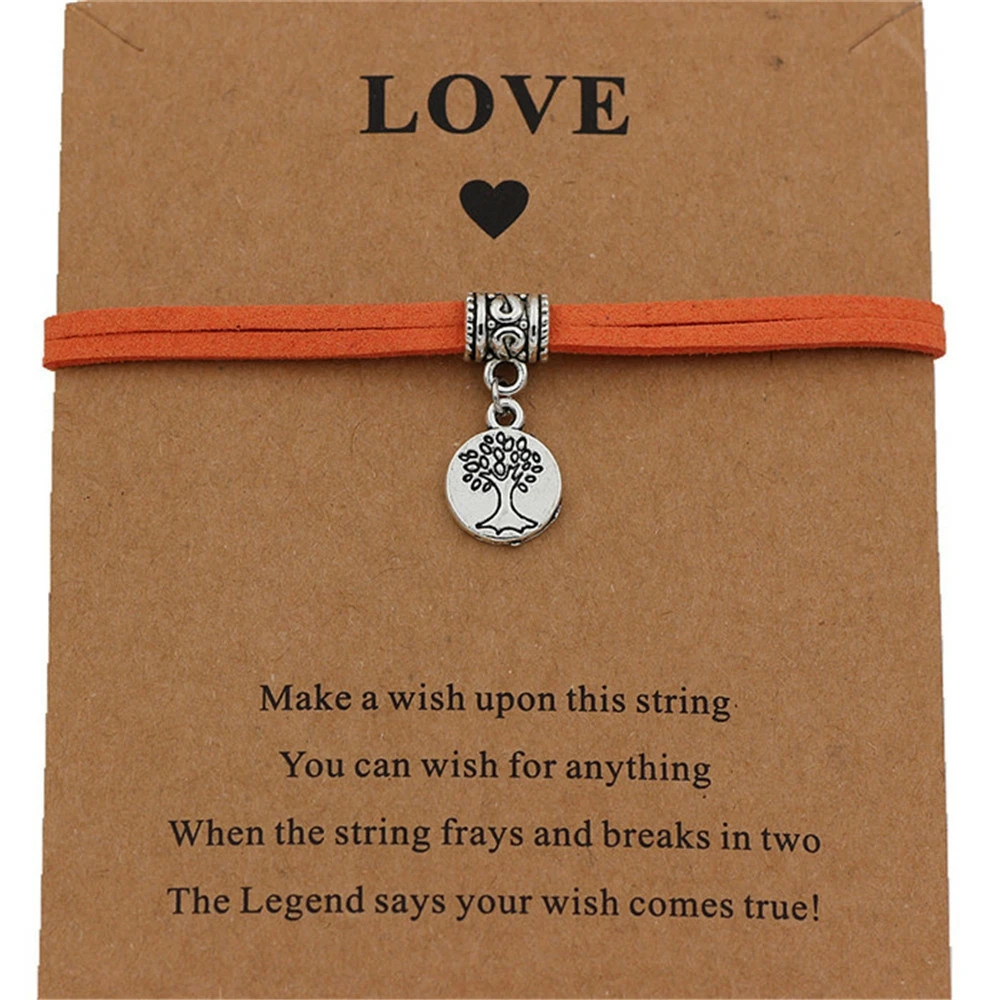 Браслет с подвеской &quotДрево жизни&quot карта желаний для женщин и девочек