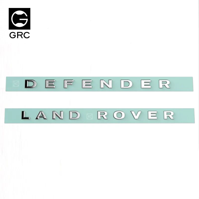 Радиоуправляемый автомобиль GRC Traxxasrc LAND ROVER DEFENDER металлический логотип автомобиля TRX4 RC4WD D90 D110 DEFENDER маркировка