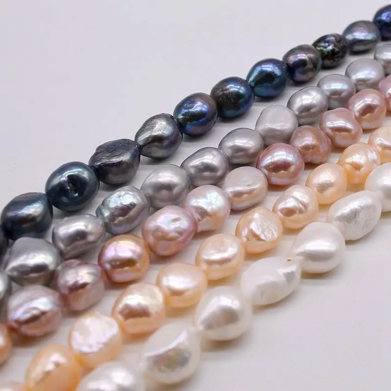 

Bulk Pearls Natural Freshwater Pearls Baroque Style Length 38cm Diameter 12mm DIY Accessories Necklace for Women