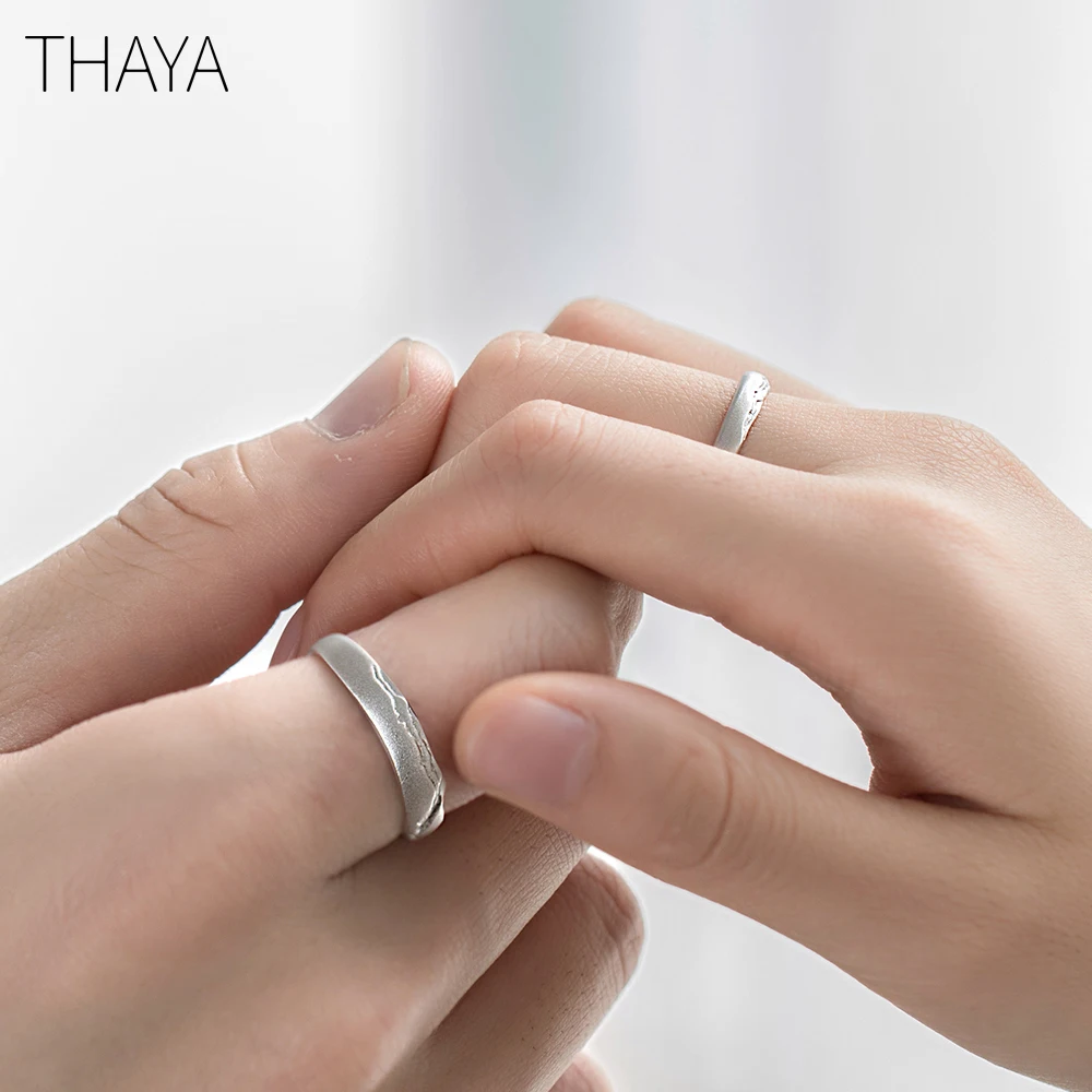 Thaya, кольца, S925 серебро, Круговой Рок дизайн, циркониевое Ювелирное кольцо для женщин, элегантный простой подарок