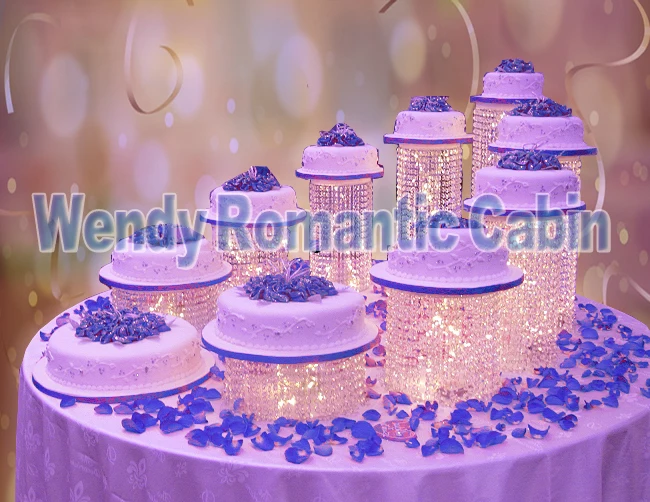 9 шт./компл. Хрустальная подставка для торта вечевечерние НКИ искусственная