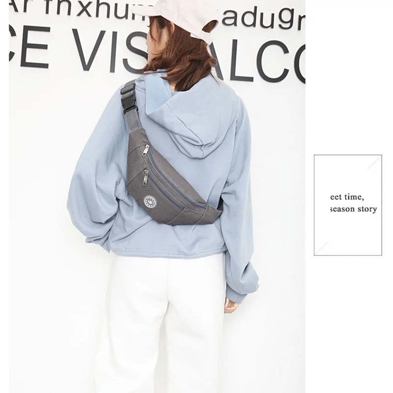 Fanny Pack Для женщин пояса нейлоновая сумка Пояс Сумка Для мужчин Мода красочные Бум Сумка для путешествий Hengreda кошелек телефон бедра объемный карман