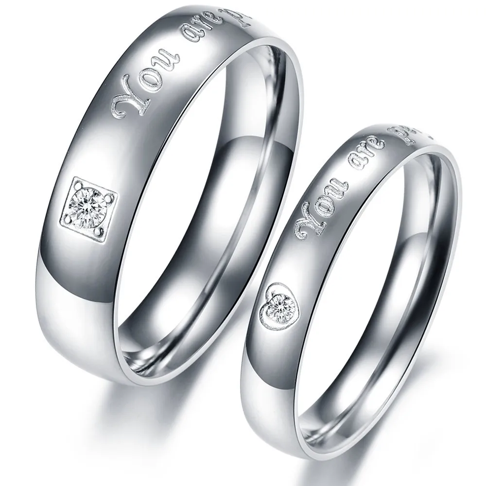 Модные ювелирные изделия оптовая продажа кольца из нержавеющей стали Серебряный