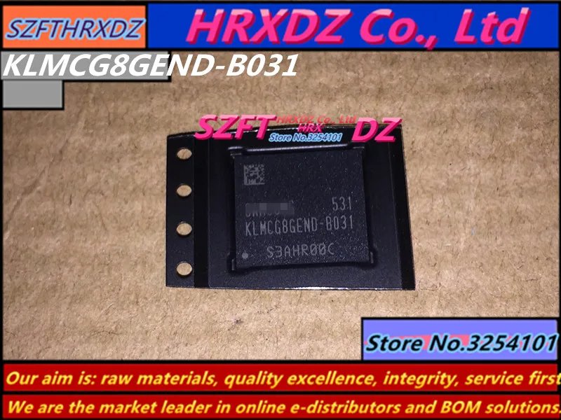

SZFTHRXDZ 100% new original 1PCS 2PCS 5PCS KLMCG8GEND-B031 EMMC 64G BGA KLMCG8GEND B031